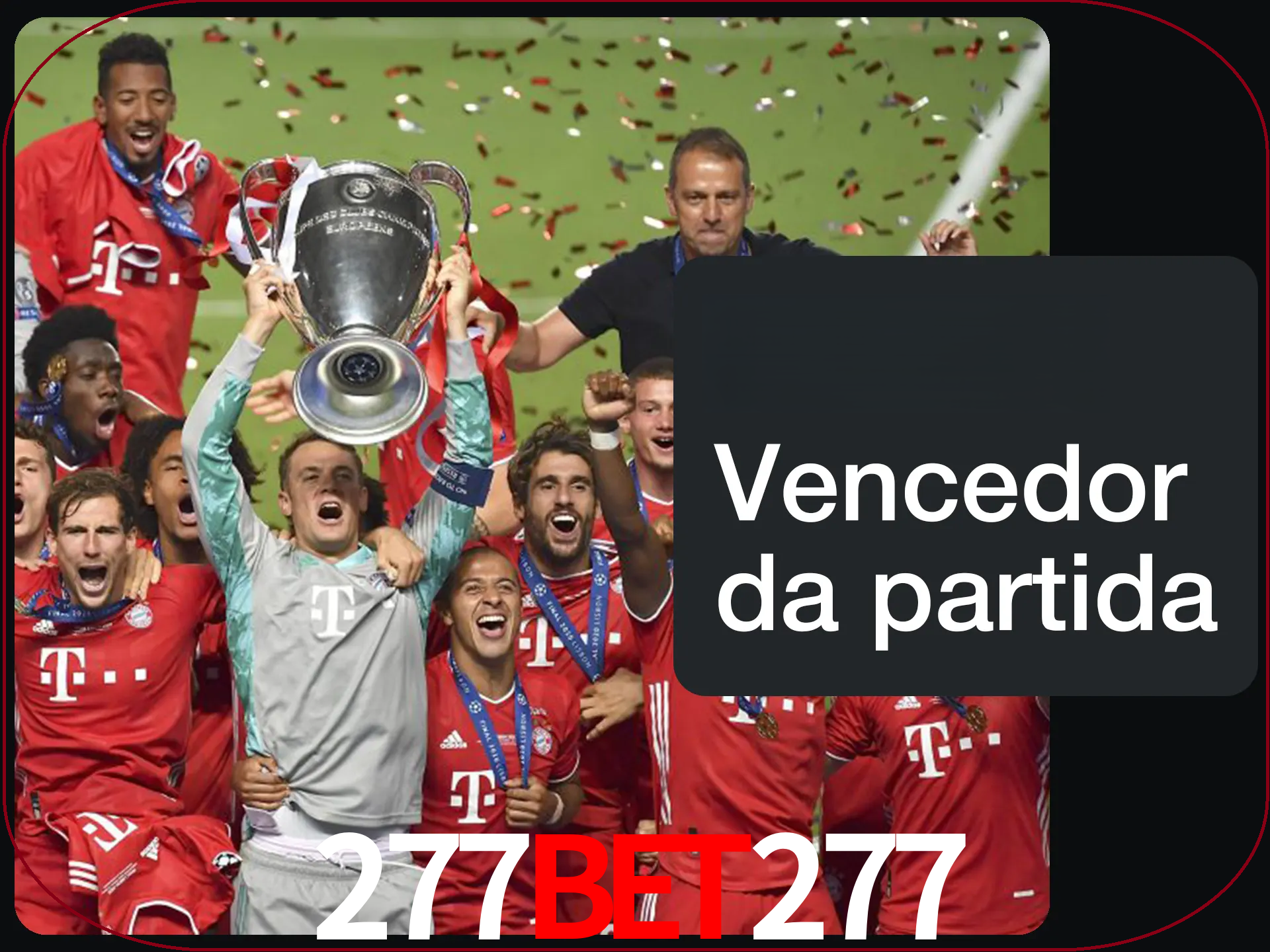 Aposte no vencedor e ganhe uma grande quantia de dinheiro.