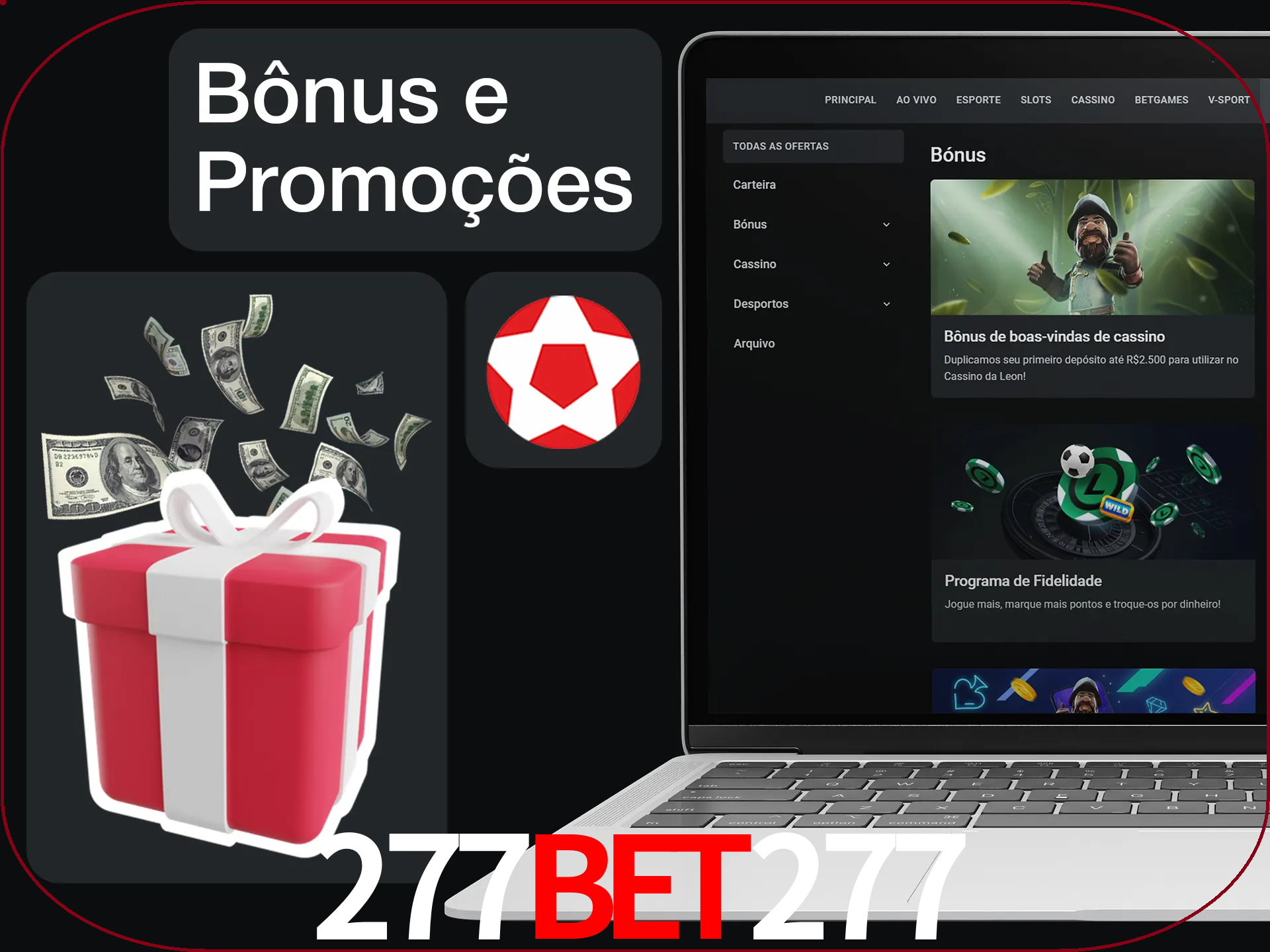 Verifique se há novos bônus e promoções.