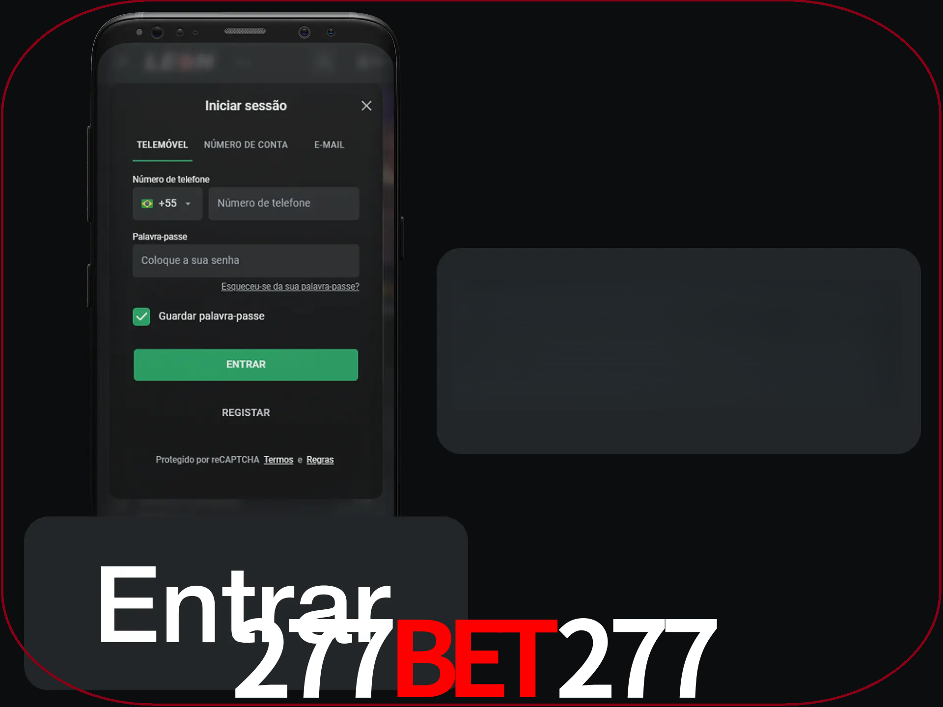 Faça o login para começar a apostar e jogar no cassino.